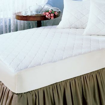 Quilted Mattress Pads; Fitted Style