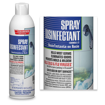 16.5 oz. Spray Disinfectant - 12/cs.
