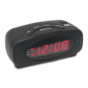 Digital Alarm Clock; .6" LED Display