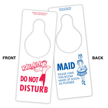 Do Not Disturb/Maid Service English Only 100/pk