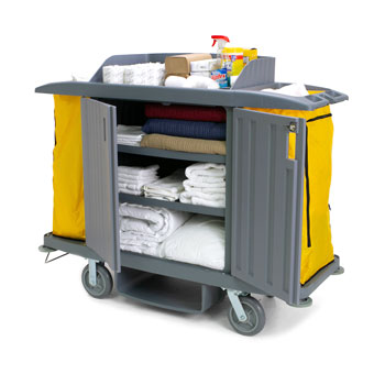 Plastic Hotel Housekeeping Cart maid tools cleaning 