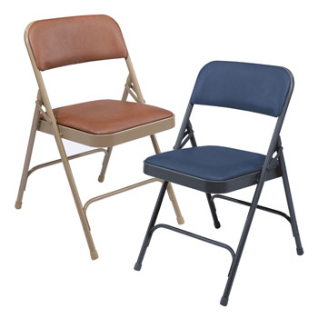 Upholstered Vinyl Folding Chairs
