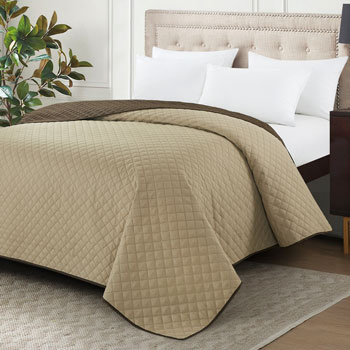 Walker's Square Reversible Pinsonic Quilted Coverlets