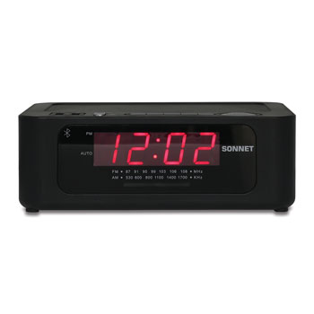 Wireless Alarm Clock Radio w/ 2 USB & Bluetooth