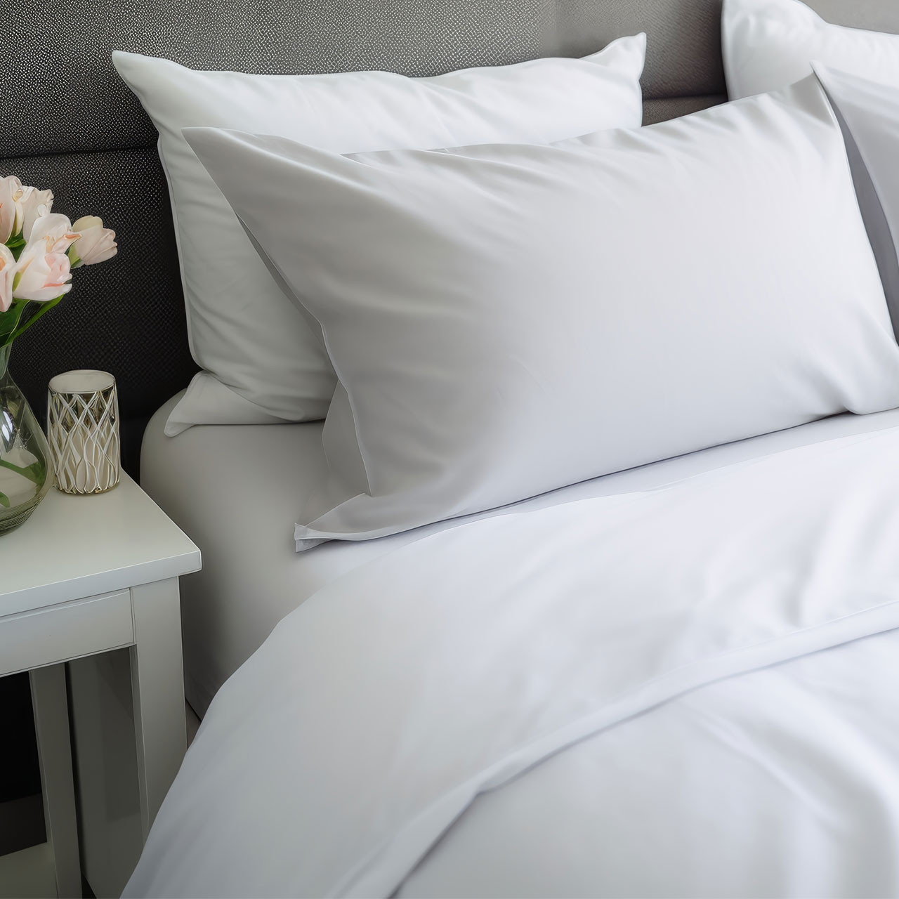 LodgMate 250-Count Hotel Sheets and Pillowcases