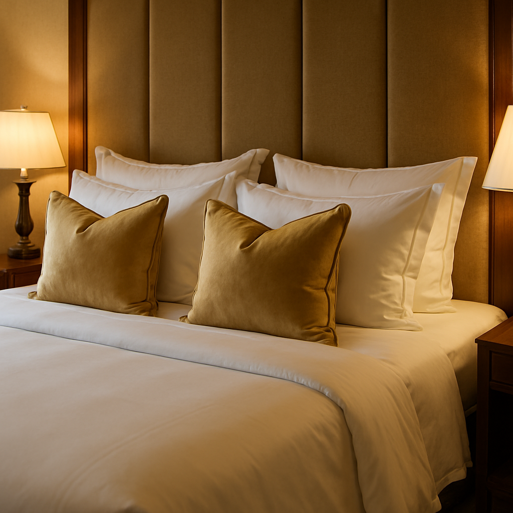 Gold Decorative Hotel Pillows Gold Decorative Hotel Pillows