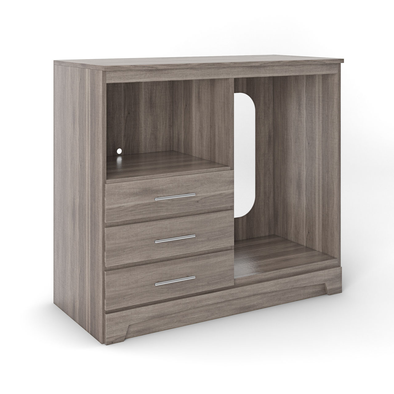 Lang Deco Collection Micro Fridge Cabinet - Salt Oak